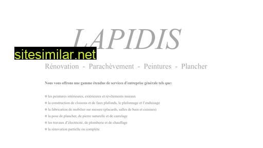 lapidis.be alternative sites