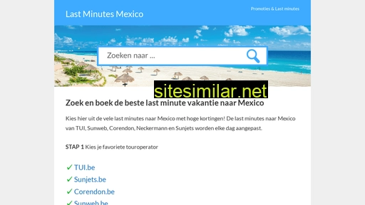 lastminutes-mexico.be alternative sites