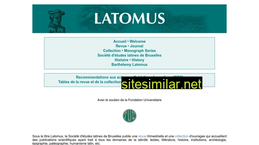 latomus.be alternative sites