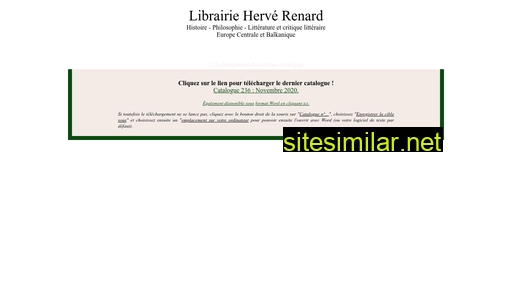 Librairie-renard similar sites