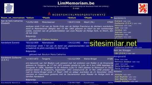 limmemoriam.be alternative sites
