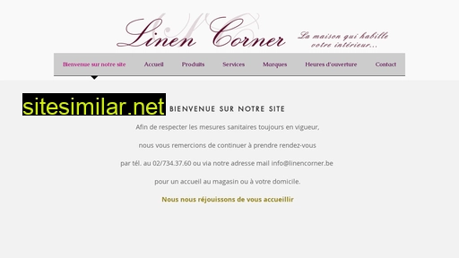 linencorner.be alternative sites