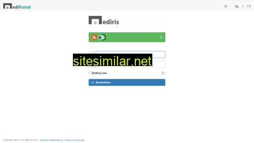 login.mediris.be alternative sites
