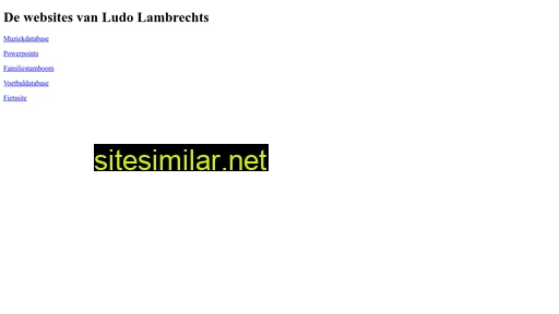 ludo-lambrechts.be alternative sites