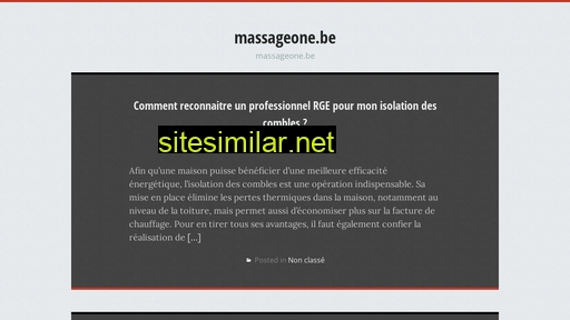 massageone.be alternative sites