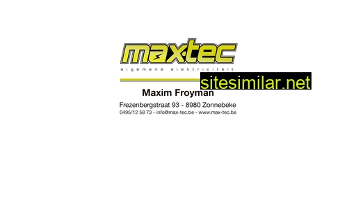max-tec.be alternative sites