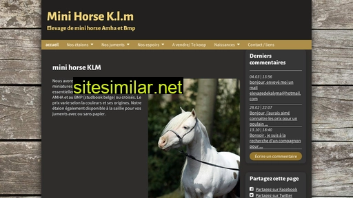 mini-horse-klm.be alternative sites