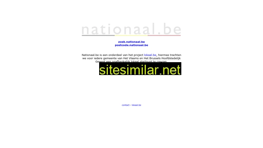 nationaal.be alternative sites