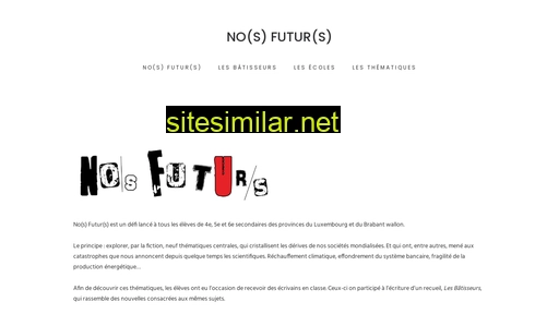 nosfuturs.be alternative sites