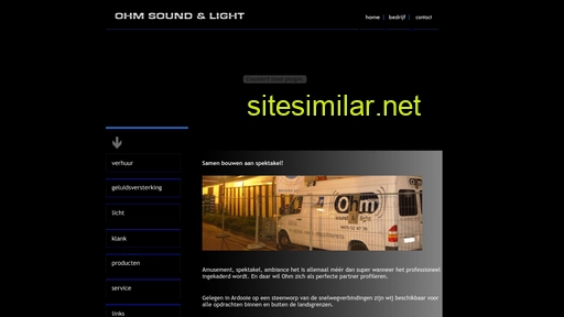 ohmsoundenlight.be alternative sites