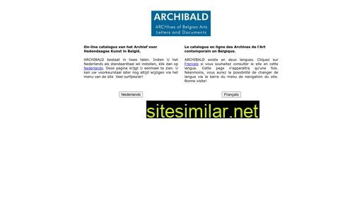 opac-archibald.be alternative sites
