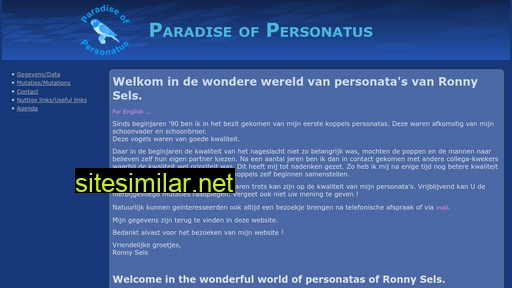paradiseofpersonatus.be alternative sites
