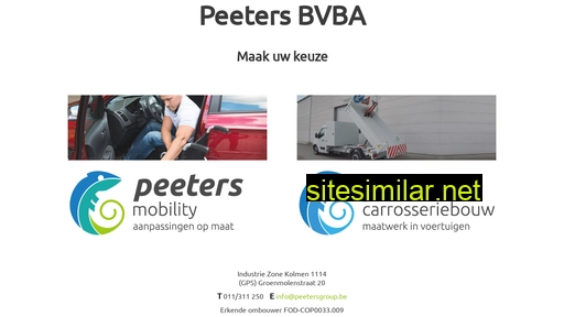 peetersgroup.be alternative sites
