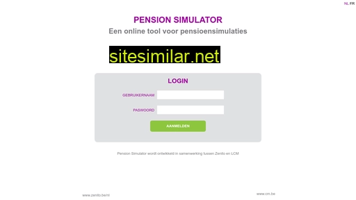 pensionsimulator.be alternative sites