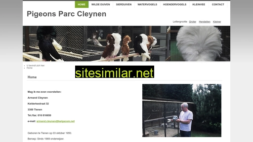 pigeonsparccleynen.be alternative sites