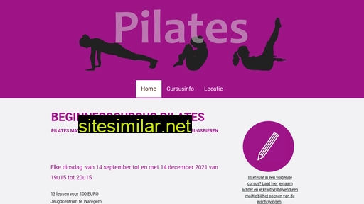 pilateswaregem.be alternative sites