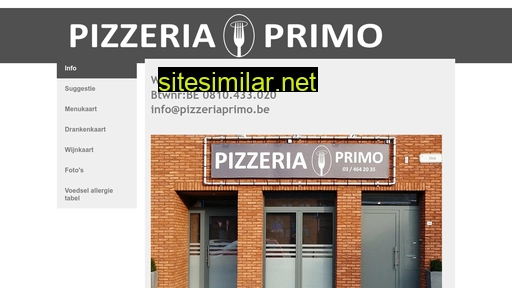 pizzeriaprimo.be alternative sites