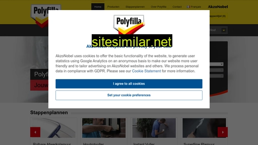 polyfilla.be alternative sites