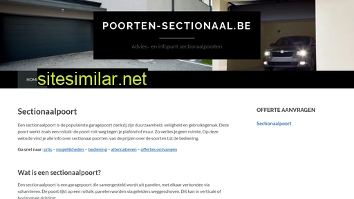 poorten-sectionaal.be alternative sites