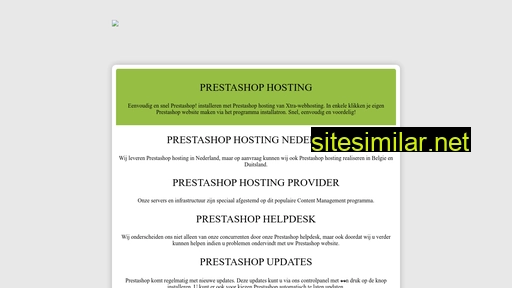 Prestashop-hosting similar sites