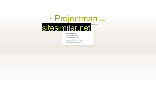 projectman.be alternative sites