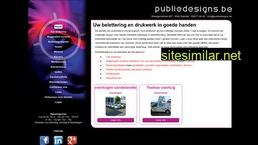publiedesigns.be alternative sites