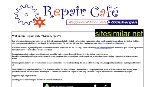 repaircafegrimbergen.be alternative sites