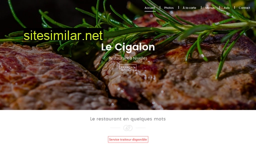 restaurantlecigalon.be alternative sites