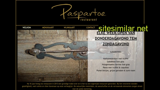 restaurantpaspartoe.be alternative sites