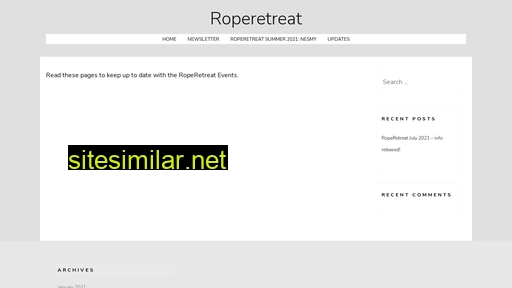 roperetreat.be alternative sites