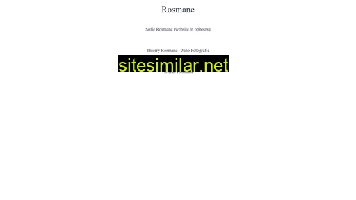 rosmane.be alternative sites