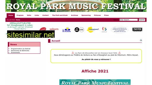 royalparkmusicfestival.be alternative sites