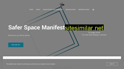 saferspacemanifesto.be alternative sites