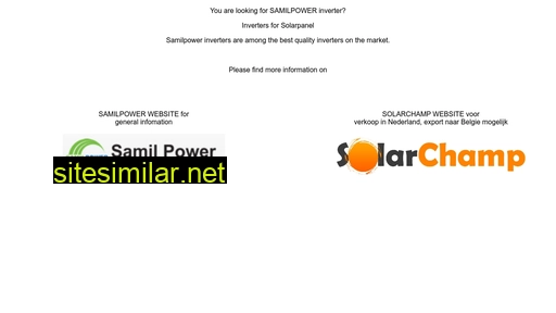 samilpower.be alternative sites