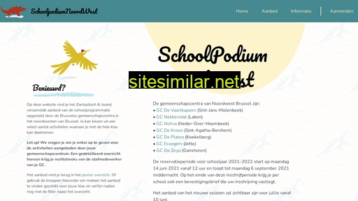 schoolpodiumnoordwest.be alternative sites