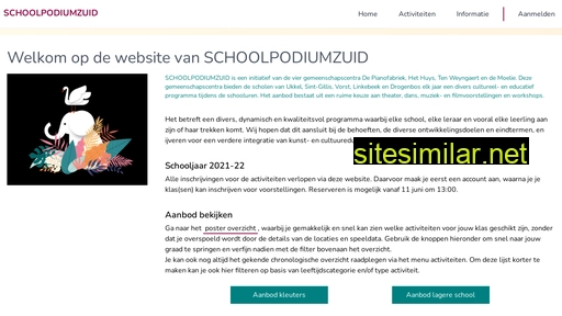 schoolpodiumzuid.be alternative sites