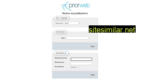 secure.priorweb.be alternative sites