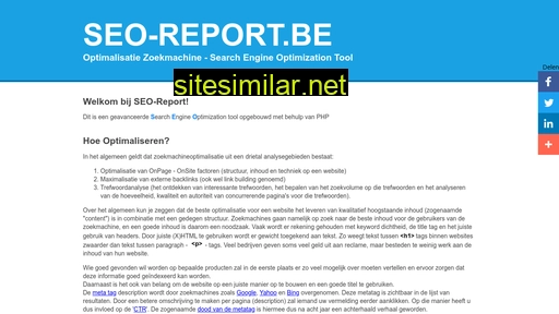 seo-report.be alternative sites