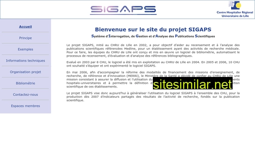 sigaps.be alternative sites