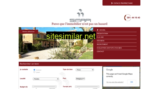 simapi-immobilier.be alternative sites