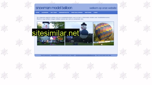 Snowmanmodelballoon similar sites