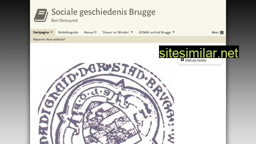 socialegeschiedenisbrugge.be alternative sites