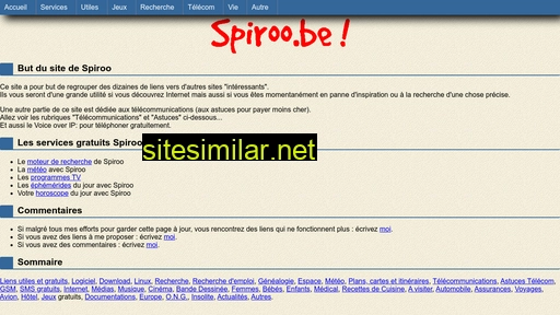 spiroo.be alternative sites