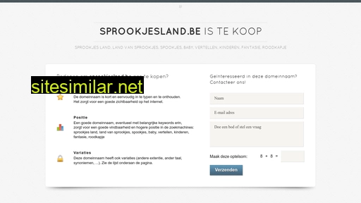 sprookjesland.be alternative sites