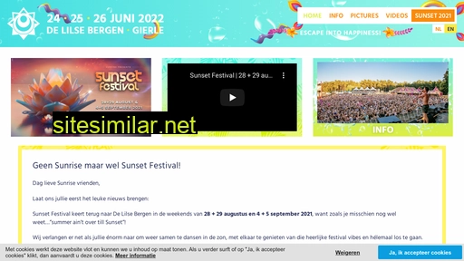 sunrisefestival.be alternative sites