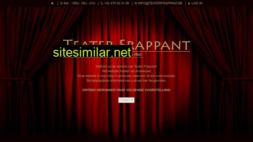 teaterfrappant.be alternative sites