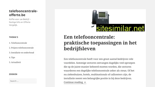 Telefooncentrale-offerte similar sites