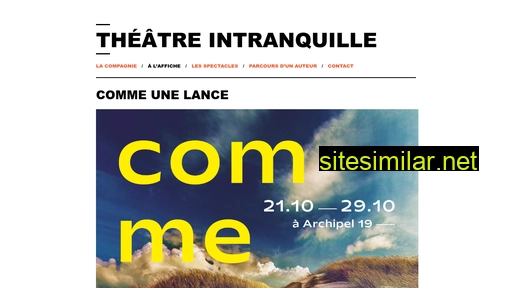 theatreintranquille.be alternative sites