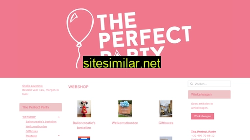 theperfectparty-shop.be alternative sites