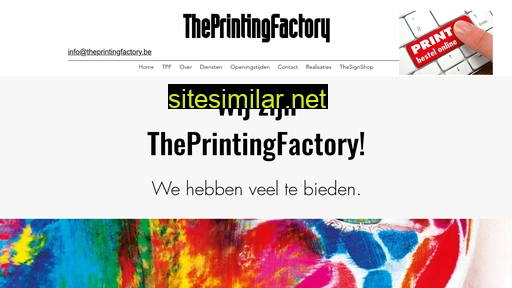 Theprintingfactory similar sites